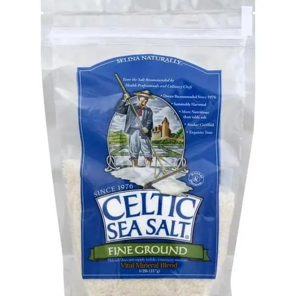 Celtic Sea Salt, Fine Ground, 8 Ounce, 0.5 Pound (Pack of 1)