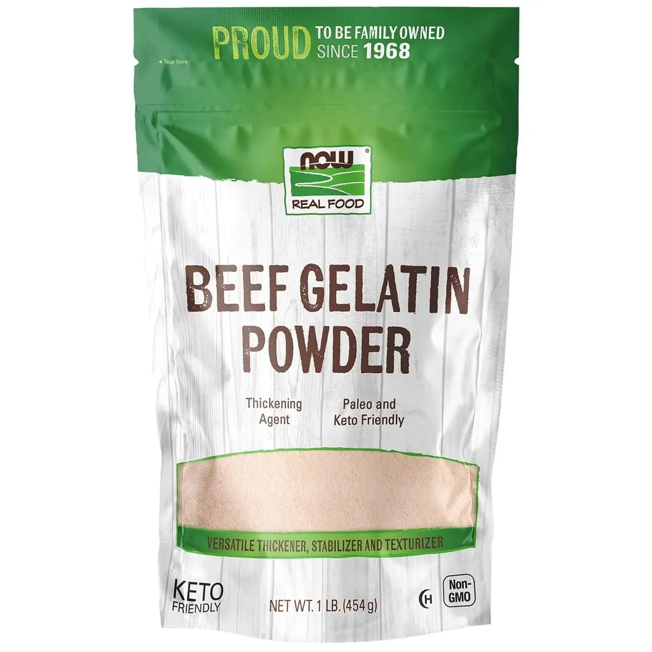 NOW Foods, Beef Gelatin Powder, Natural Thickening Agent, Source of Protein, 1-Pound (Packaging May Vary)