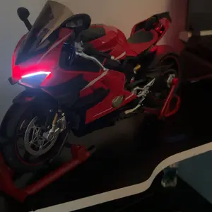 XLG Electric Motorcycle Model, 1:6 Scale, Grateful Kids Gifts, Car Kid Toy, Toys for Grown Ups, Alloy Dynamic Model, Motorcycle with Soundings and Lights and Spray, Bedazzling, Toys, Stranger Things, Things to Buy