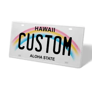 Hawaii 12x6  Out Your text Personalized LicenseTag Durable Thickened Aluminum Rust Proof and UVResistantvehicle decor plate