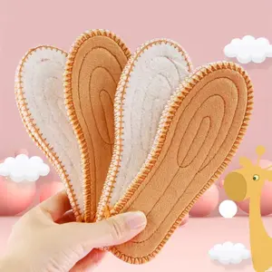 Unisex's Wool Warm Insoles, Winter Thickened Soft Comfortable Breathable Sweat Insoles, Sports Insoles for Men & Women