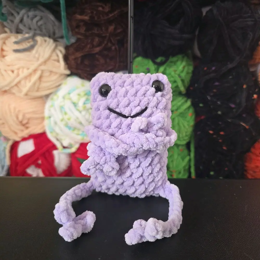 Crochet Leggy Frog Plushie: Handmade Stuffed Animal