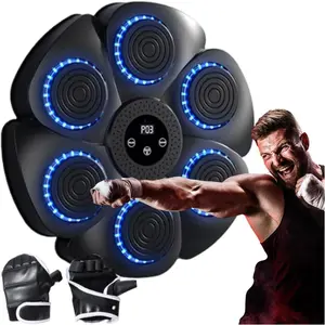 Wall Mounted Boxing Machine, Music Boxing Machine, Electronic Smart Boxing Reaction Target |   Rechargeable Rhythm Boxing Equipment, Smart Boxing Target Workout Machine, Music Boxing Machin