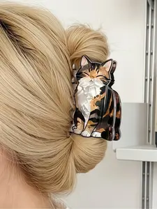 Cute Cat Hair Clip, Acrylic Print Claw Clip, Super Cute Clips, Versatile Pet Lover Accessory, Perfect for Daily Use, Festive Occasions, Cat Enthusiasts