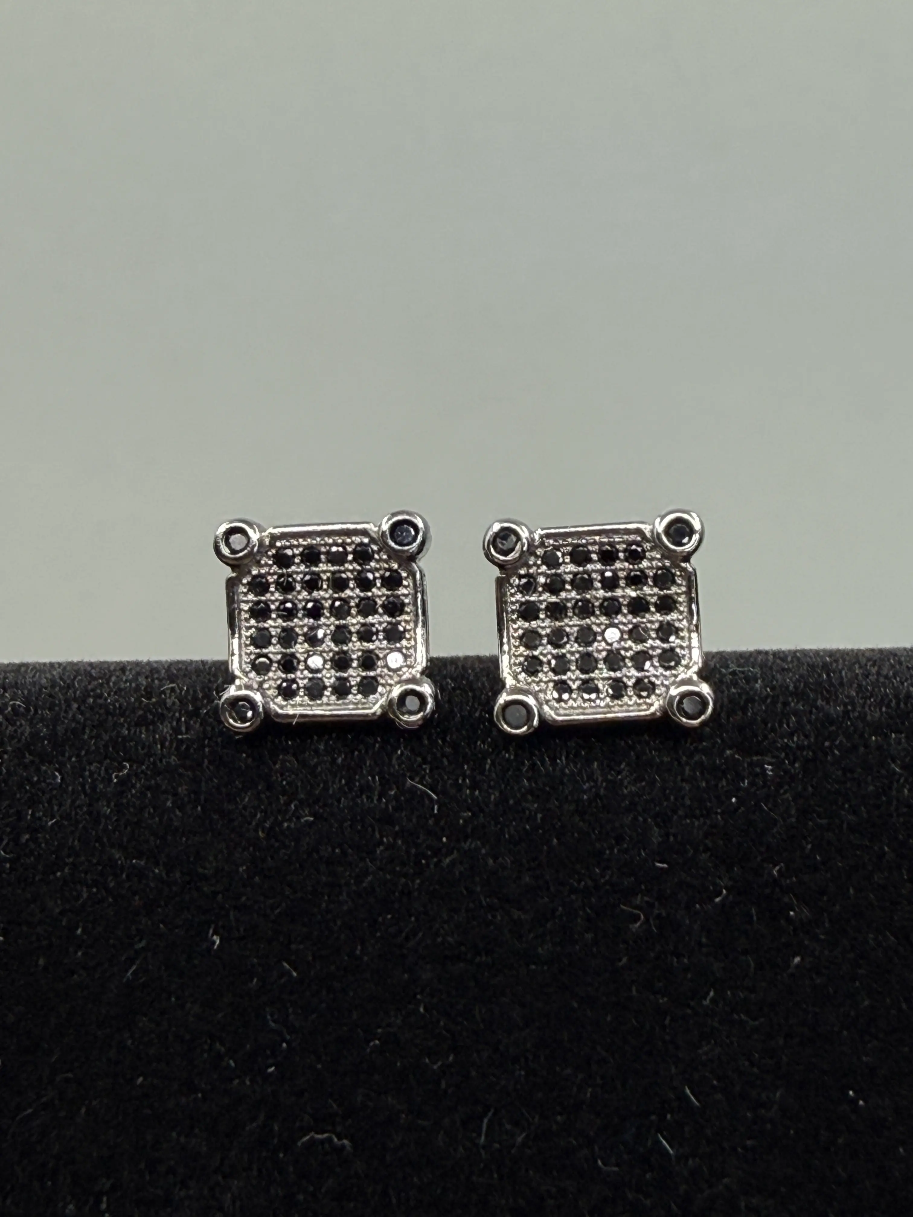 Black Moissanite Earrings – 2 CTW | S925 Sterling Silver | GRA Certified