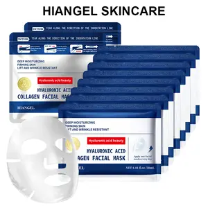 [WBF][HIANGEL]Deep Collagen Hydrogel Eye patch (7 Pairs), Affordable Glass Glow Skincare Mask, Korean Skincare, Anti-aging, Drooping Eyelid, Puffiness, DEPUFFS UNDER-EYE BAGS, Firming & Moisture Facial Mask  Moisturizing Moisturize