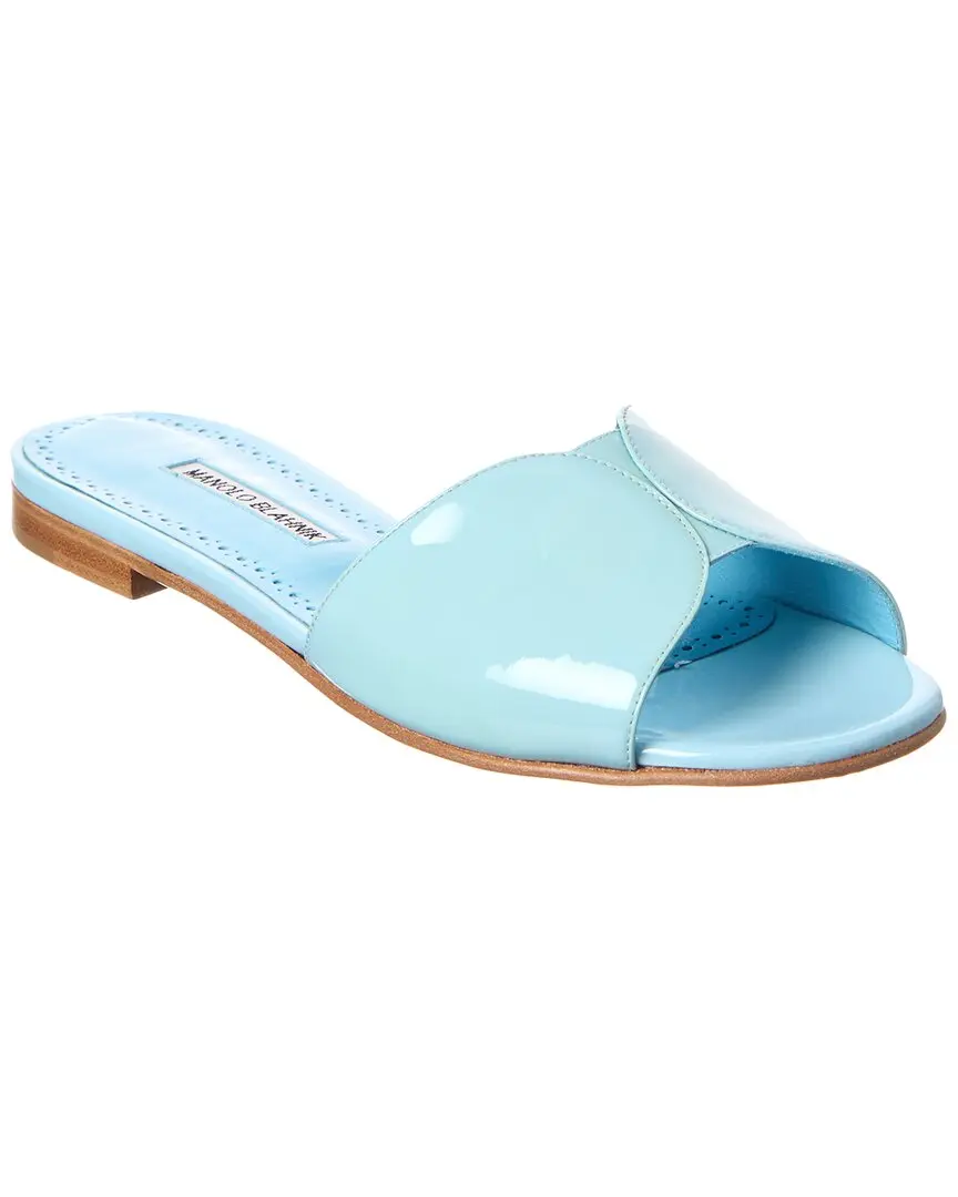 Manolo Blahnik Houramu Patent Sandal