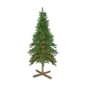 Northlight 6.5' Prelit Slim Royal Alpine Christmas Tree