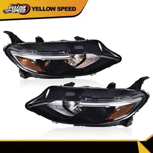 Pair Halogen Headlights Headlamp Driver&Passenger Fit For Chevy Malibu 2019-2021