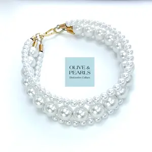 The "Donatella" Pearl Dog Collar