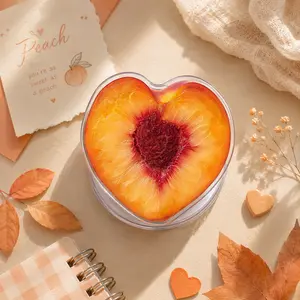 Heart Peach 2D Magsafe Phone Grip – Cute Fruit Magnetic Pop Socket & Kickstand