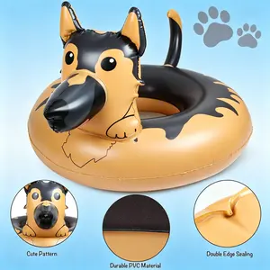 Inflatable Pool Float with Cup Holder, Swim Ring for Adults & Kids, Portable Pool Toy for Party Relaxation, Water Floating Ring for Pool Entertainment