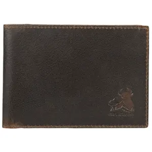 BULL GUARD Bifold Leather Wallet Slim Men's RFID Blocking Technology Premium Leather & Tight Stitching, Quick Access Design with Security and Style