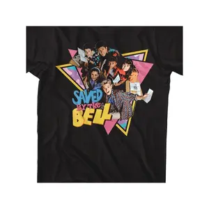 [TV Show Group Shot Graphic Tee] Saved By The Bell Classic TV Show Group Shot Graphic T-Shirt