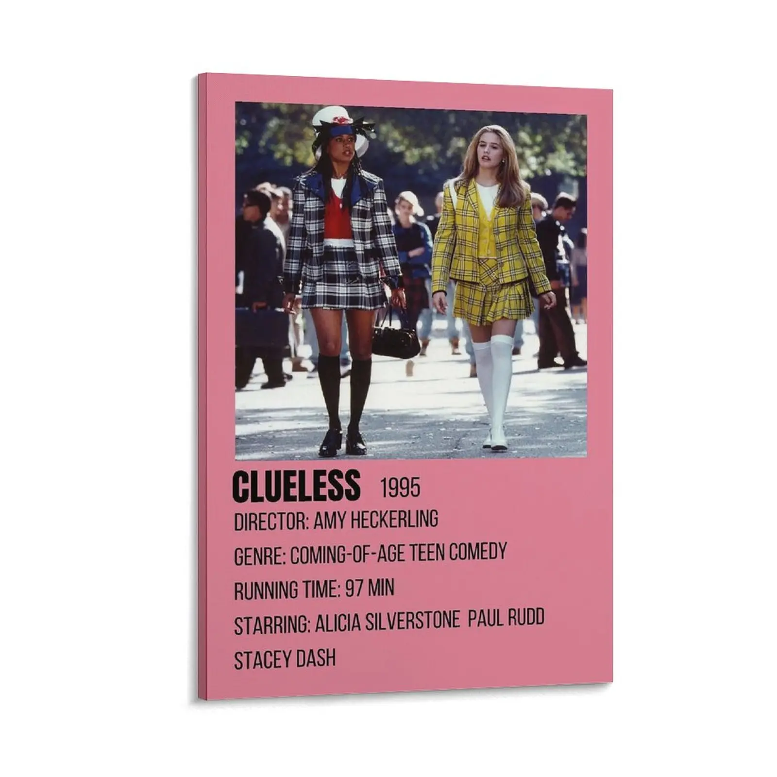 Clueless Poster (4) Canvas Poster Bedroom Decor Sports Landscape Office Room Decor Gift Frames Ornaments Wall Decoration Artistic Photo