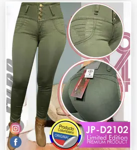 Pantalon colombiano verde Womenswear   tommy contol y pull up realce 5 cms