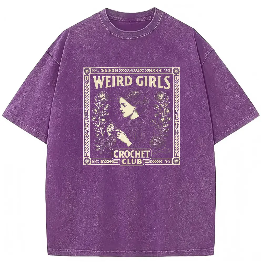 Washed T-shirt-Purple