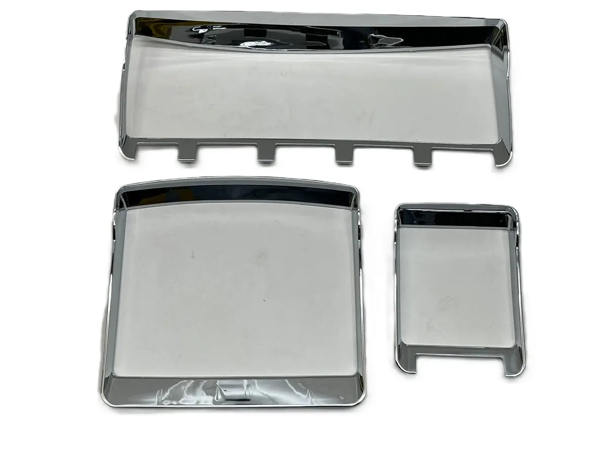 Automotive Semi Truck Interior Dashboard Trim Kit - Left/Right Set for 2006-2018 Kenworth W900,T800,T660,C500, Car Accessories Includes Plastic Trim Pieces with Chrome Plating Process, Semi Truck Accessories Interior, Car Interior Moulding