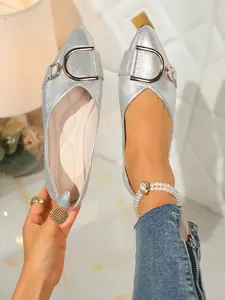 Women's Fashion Solid Color Dance Shoes, Ballet Flats, Ballerina Flats, Bow Casual Comfort Pointed Toe Flat Shoes, Lightweight Breathable, All Seasons