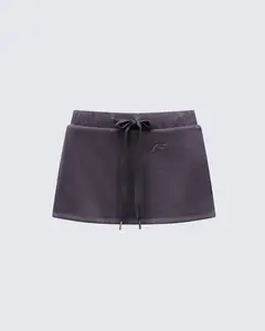 Mio Grey Toggled Sweat Skort