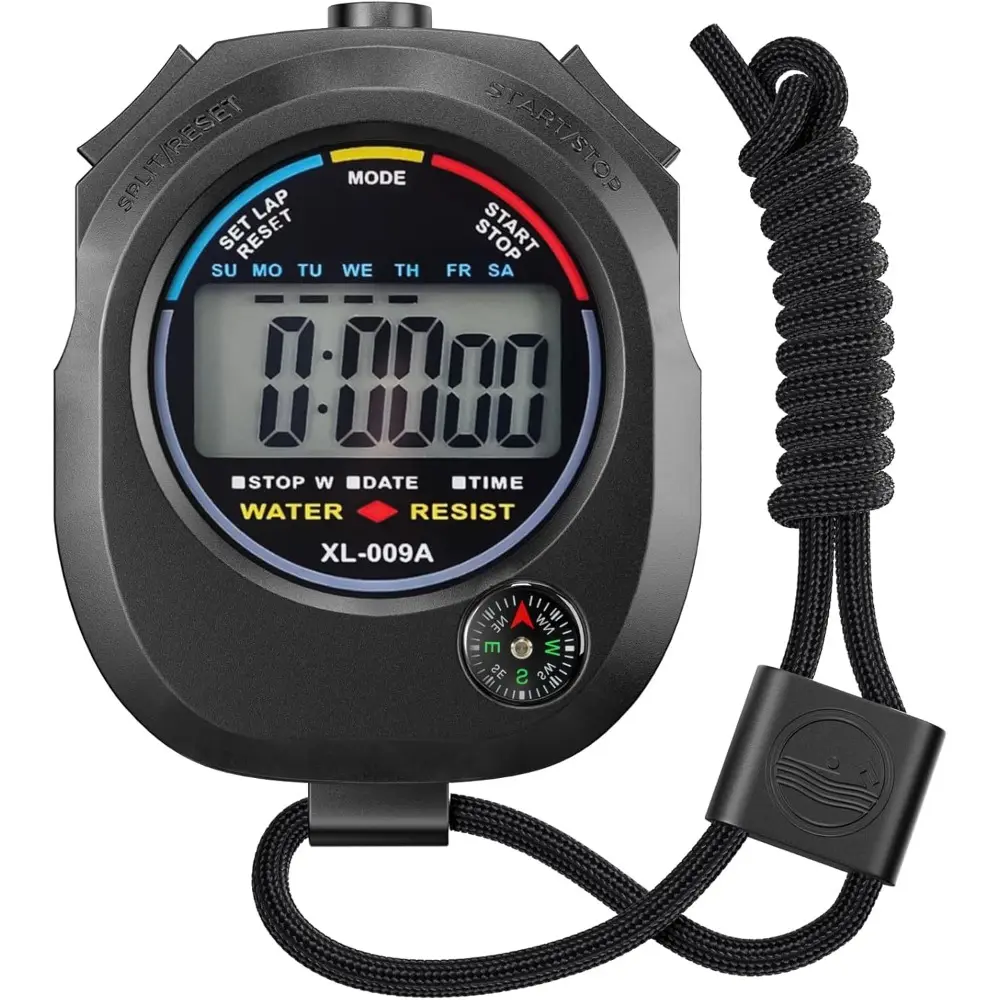 1pc Track Field Swimming Cycling Timer, Multi-Sport Digital Stopwatch with Lanyard, High Precision for Gym Workouts Basketball Coaching