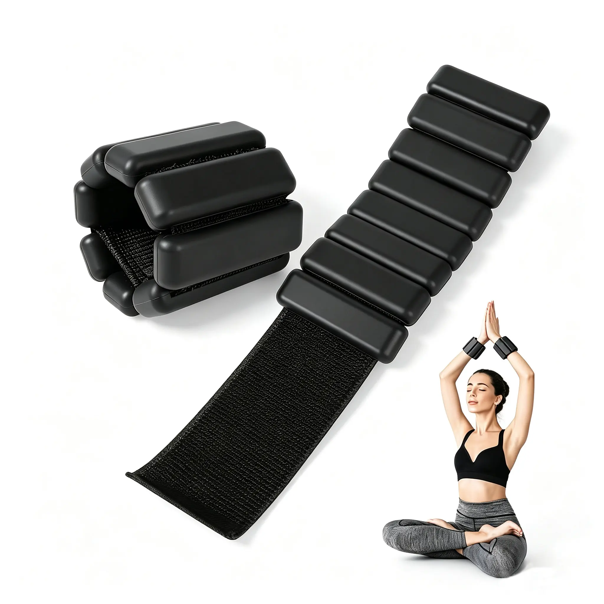 Wrist Weights Set of 2(1Lbs Each),Each Adjustable Wearable Arm Leg Weights for Women Men Walking Yoga Swimming Pilates Fitness Training