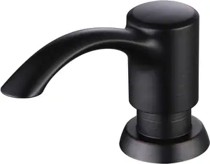 Kitchen Sink Soap Dispenser with Large Bottle, Built in Sink Soap Dispenser Refill from Top, Oil-Rubbed Bronze