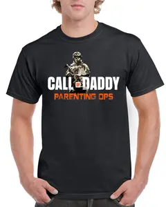 Call Of Daddy: Birthday Gifts Graphic Cotton Tees Father Men Gift Idea For Dad, Father's Day T-shirt, Comfy T-Shirt For Men,  Men's Tops, Menswear, Cotton Fabric Relaxed Fit Chic Style