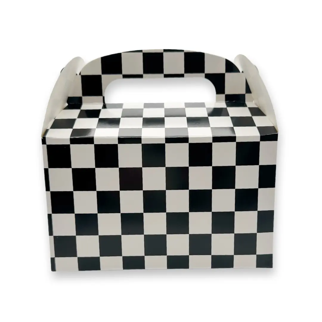 SET of 12 Checkered party favor box SET of 12 Checkered party favor box