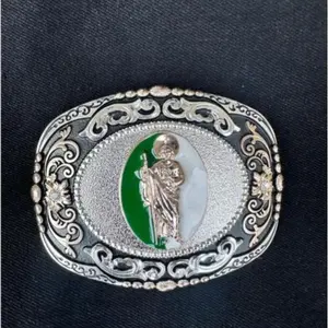 San Judas Hebilla Belt Buckle