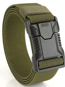 Men's Tactical Belt, Multifunctional Military Quick Release Buckle, Sports Canvas Waistband, Suitable for Daily Commute and Training