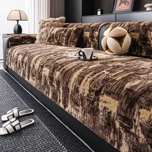 1pc rabbit fur print, non-slip sofa cushion, suitable for all seasons, suitable for bedroom, living room, home protector, machine washable