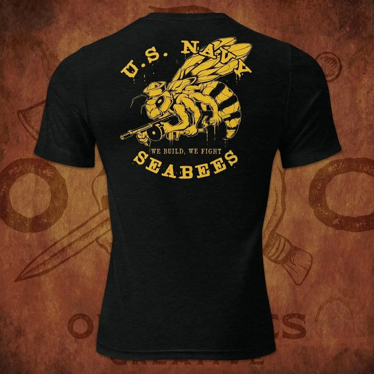 Navy Seabees Shirt, Navy TShirt, Navy Apparel, Naval T-Shirt, Military Shirts, Navy Gifts, Sailor Shirt, Navy Veteran T-Shirt, Veteran Shirt MMN