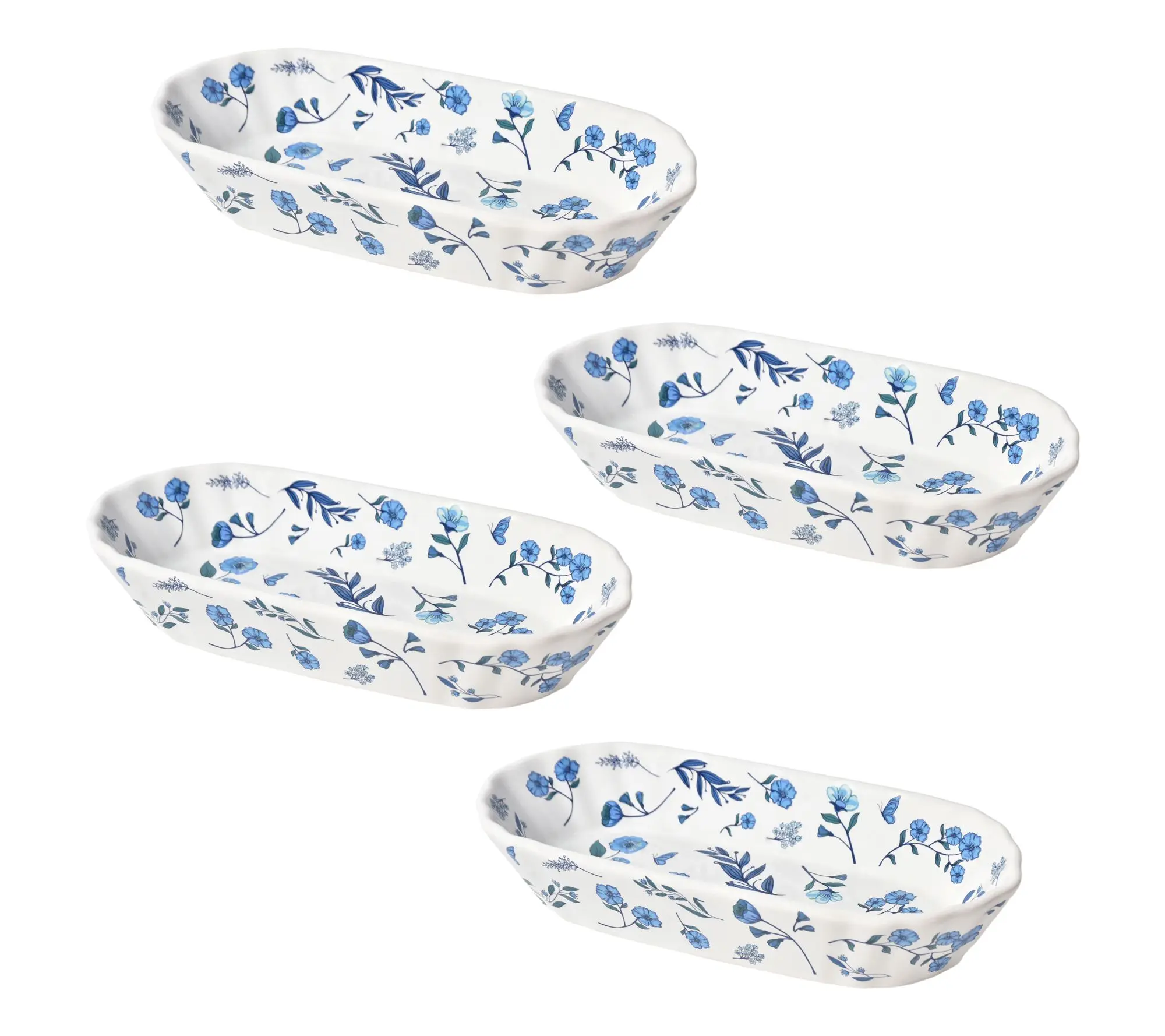 Temp-tations Set of 4 Hot Dog Plates Temp-tations Set of 4 Hot Dog Plates