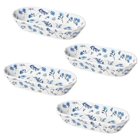 Temp-tations Set of 4 Hot Dog Plates