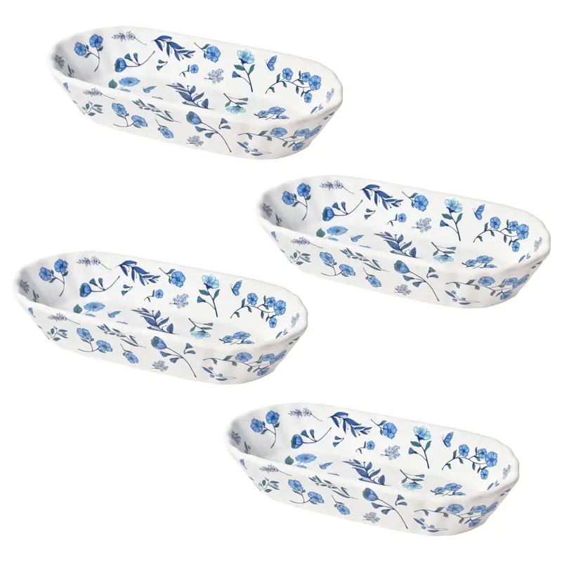 Temp-tations Set of 4 Hot Dog Plates