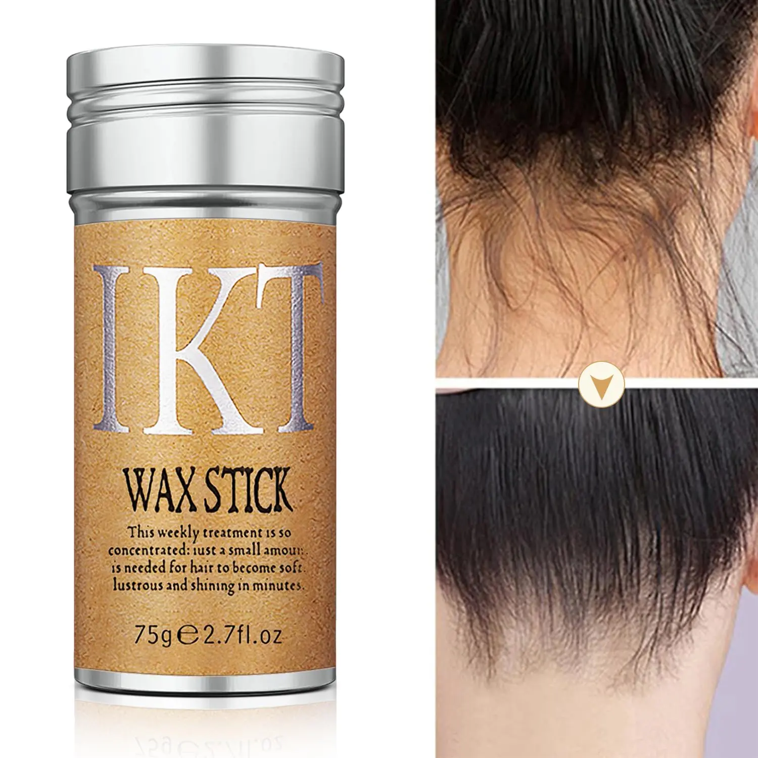 Hair Wax Stick with Brush&Combs Set,4 Counts/set Long Lasting Hair Styling Wax Stick and Hair Brushes,Professional Hair Styling Product for Men&Women