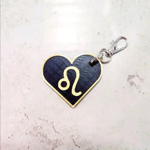 Zodiac heart keychain Leo