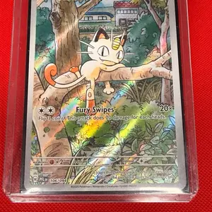 Meowth Pokemon Card (Illustration Rare) : Phantasmal Flames Set (106/94)