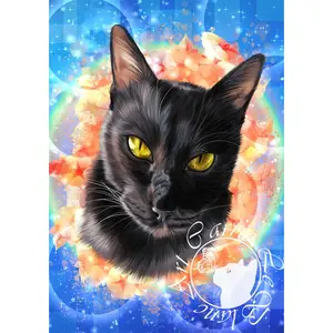 54. Cat Sketch Print - Dexter Sticker