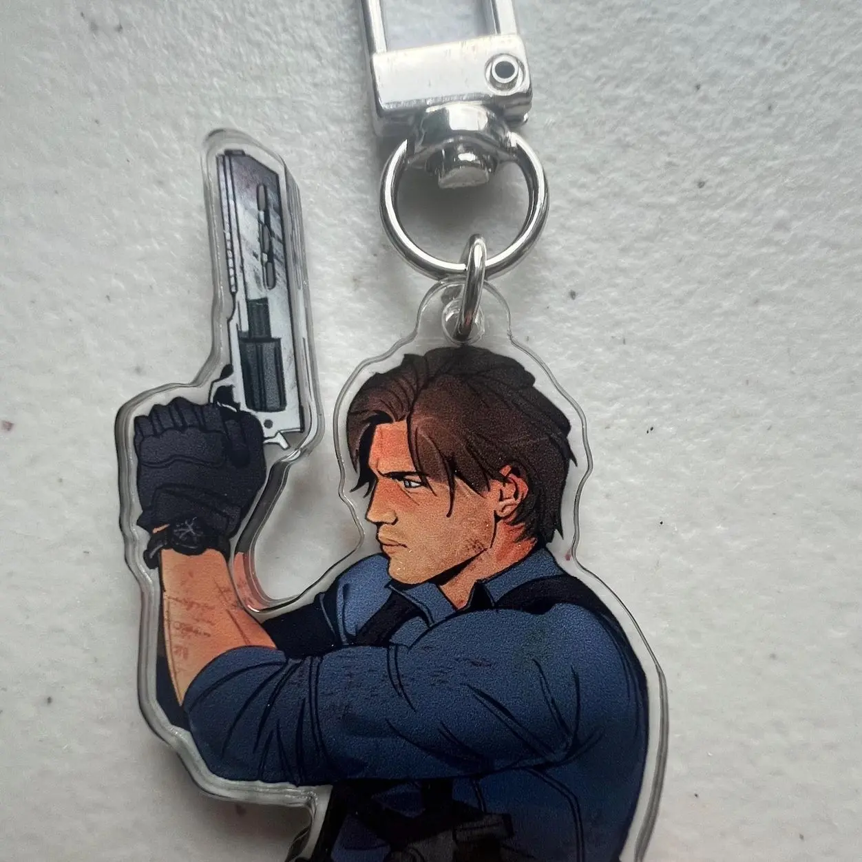 RE9 Leon Kennedy Keychain Cute Keychain