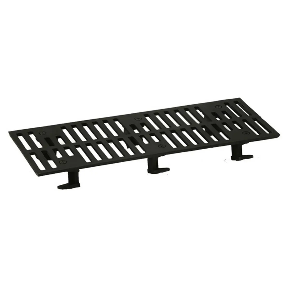 Vogelzang Heavy-Duty Cast Iron Metal Grate for Barrel Stove Kit - 2.75" H x 11" W x 26" L, 22 lbs Outdoor Patio Fire Accessory, Raises Wood for Enhanced Combustion, Improves Burn