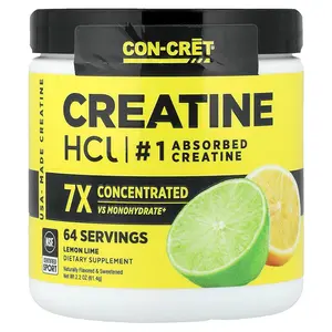 Con-Cret Creatine HCl, Lemon-Lime, 2.2 oz (61.4 g) Con-Cret Creatine HCl, Lemon-Lime, 2.2 oz (61.4 g)