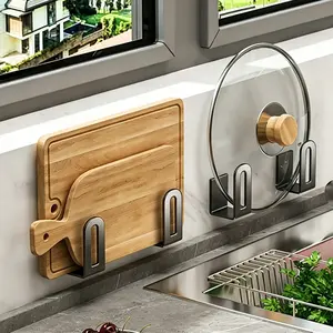 Stainless Steel No-Drill Strong Adhesive Sponge Rack, Waterproof Rust-Resistant Wall-Mounted Kitchen Sink Organizer, Mold-Proof Antibacterial Dishwasher Safe