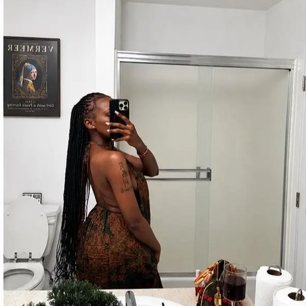 Green Kenyan Backless Dera - Authentic Kenyan Style with No Back