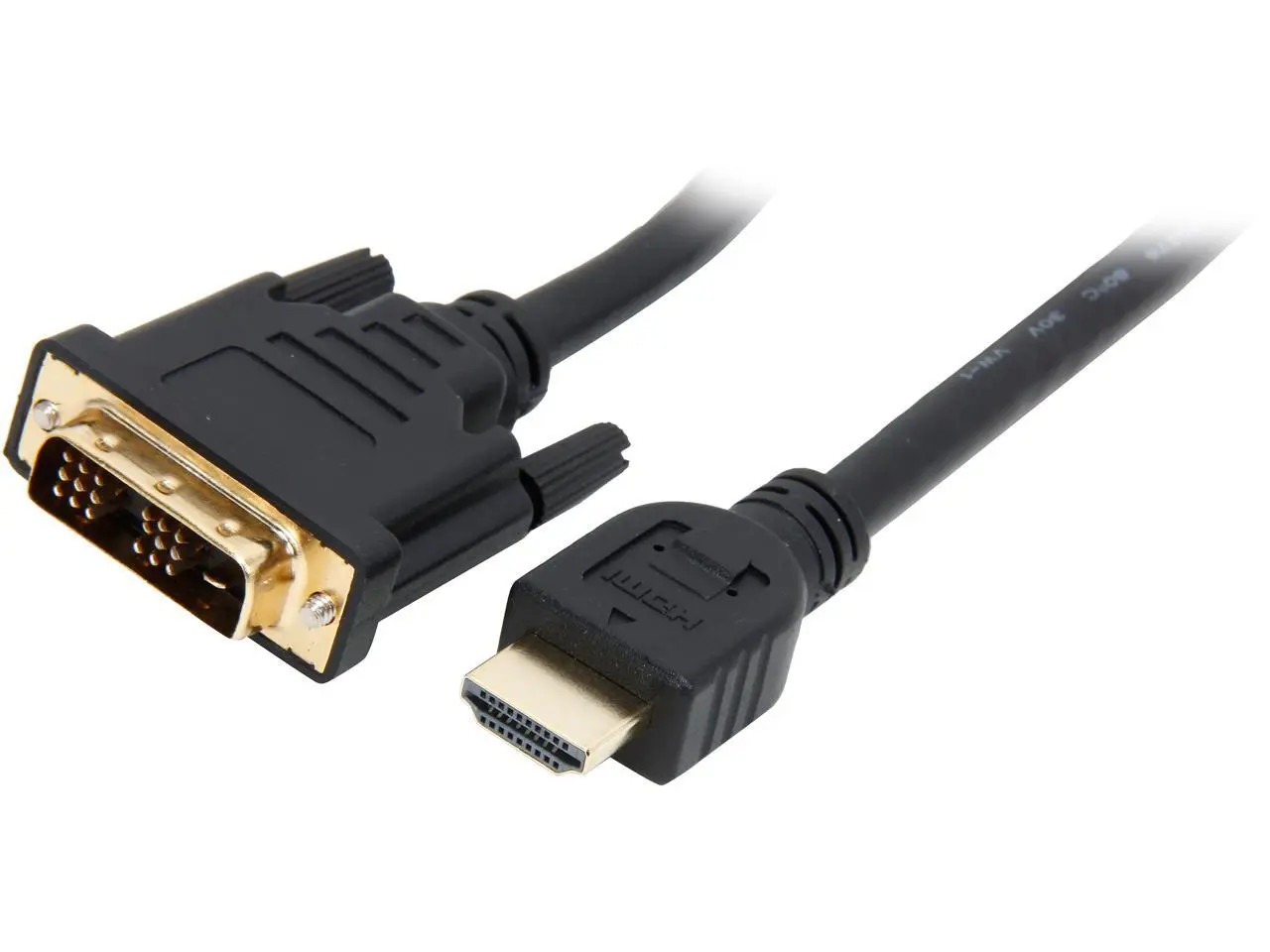 Belkin F2E8242B06 6 ft. Black 1 x HDMI Male to 1 x DVI Male HDMI to DVI Cable Male to Male Belkin F2E8242B06 6 ft. Black 1 x HDMI Male to 1 x DVI Male HDMI to DVI Cable Male to Male