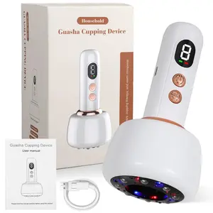 Intelligent Electric USB Rechargeable 1200mAh Cupping and Scraping Instrument for Household Use, with Large Suction and Sliding Cup for Rubbing the Abdomen, Back, Legs, and Massager, Smart Cupping Machine