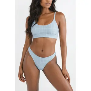 The Spick & Span | Shinesty Window Pane Plaid Boob Hammock™ Scoop Bralette