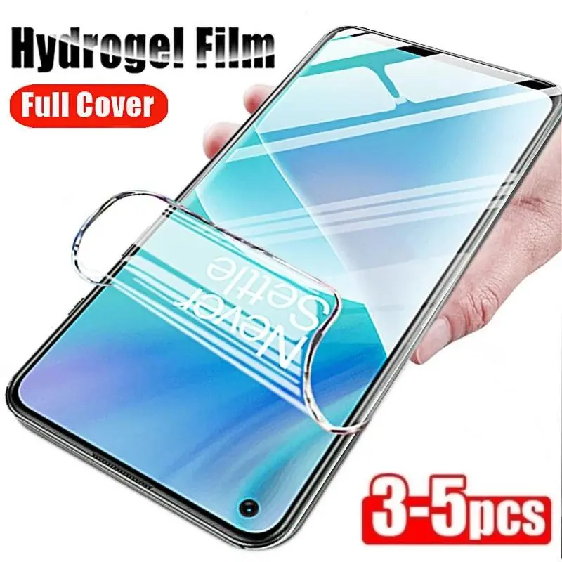 3-5Pcs Hydrogel Film For OnePlus 12 11 10 9 8 Pro Screen Protector Film OnePlus 10R 9R 8T 7T 6T Nord N10 N100 N20 5G Film