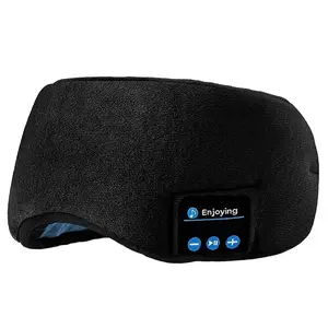 Elastic Bluetooth Headband Headphones, Electronic Audio Device with Wired Charging, Sports & Sleeping Music Eye Mask Headset